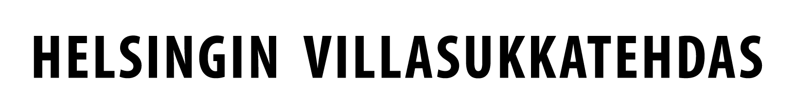Helsingin villasukkatehdas logo 2 musta