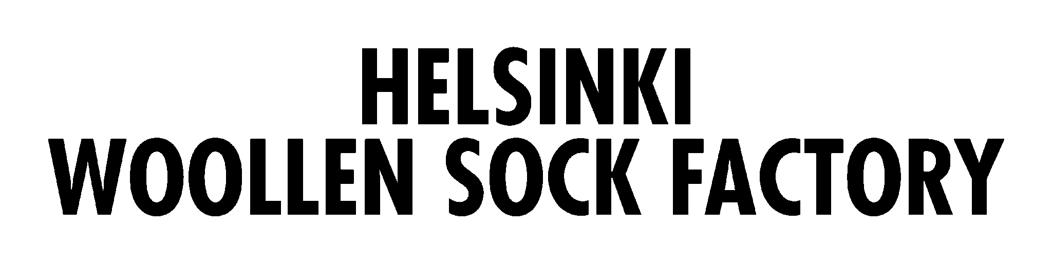 Helsingin villasukkatehdas logo english black