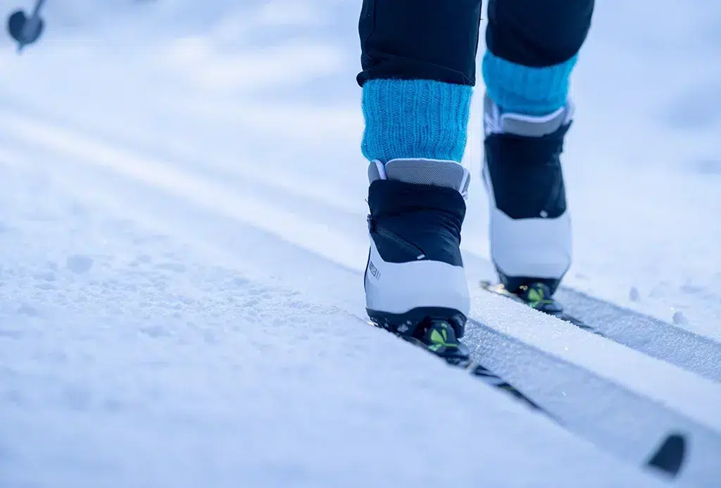Skiing wool socks